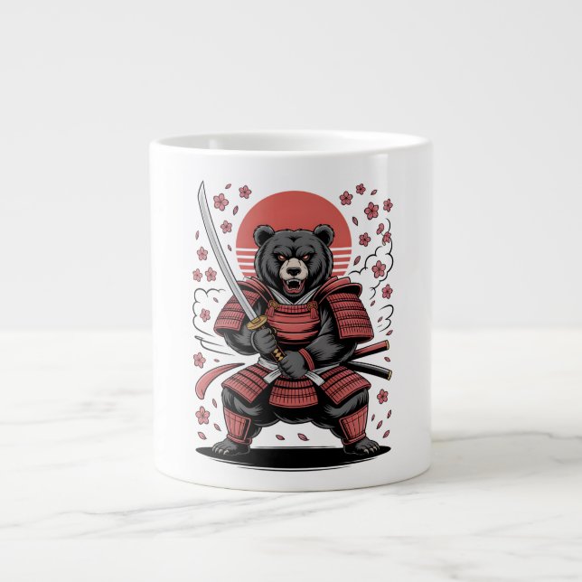 Samurajbjörn specialmugg jumbo mugg (Framsidan)