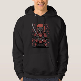 Samurajbjörn vuxen överdragsjacka med huva hoodie