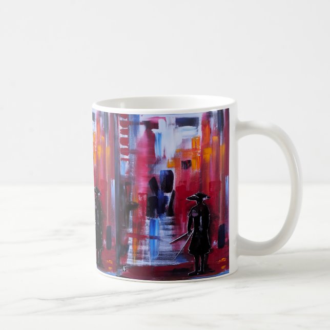 Samurajens Horisont Målning av Alfred Fox Kaffemugg (Höger)