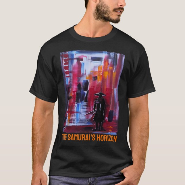 Samurajens Horisont Målning av Alfred Fox T Shirt (Framsida)