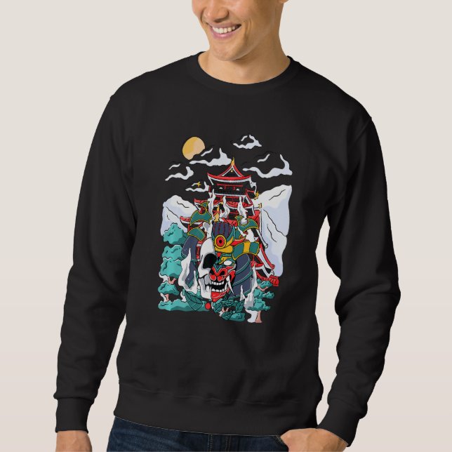 Samurajer Meiji-restaureringen  Otaku  Shogun  Dra Lång Ärmad Tröja (Framsida)