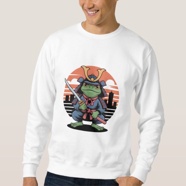 Samurajgroda Lång Ärmad Tröja (Framsida)