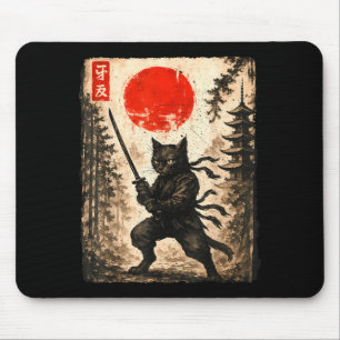 Samurajkat japanska herrar pojkar barn grafisk ani musmatta