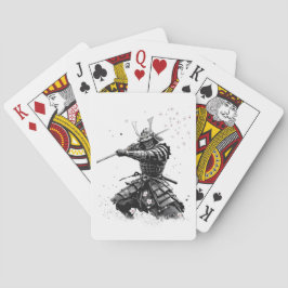 Samurajkrigare i aktion Japansk konst Keramik  Casinokort