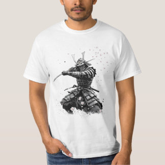 Samurajkrigare i aktion Japansk konst Keramik T Shirt