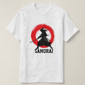 Samurajkrigare Minimal Röd Cirkel T-shirt