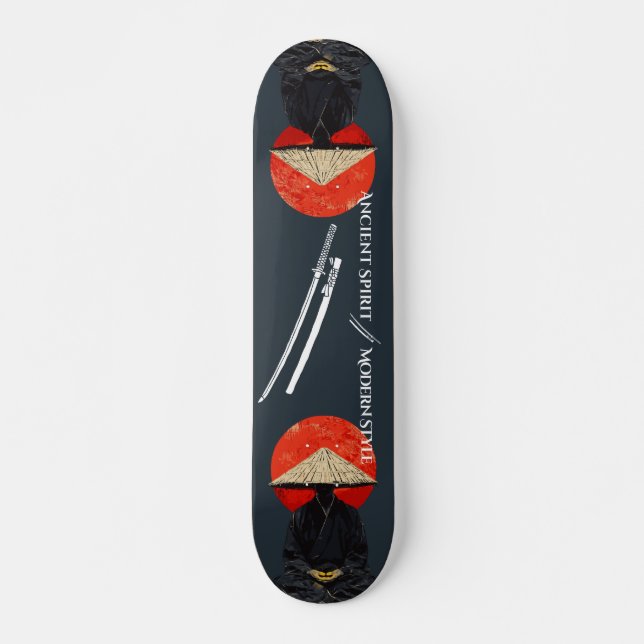 Samurajkrigare Skateboard (Framsida)