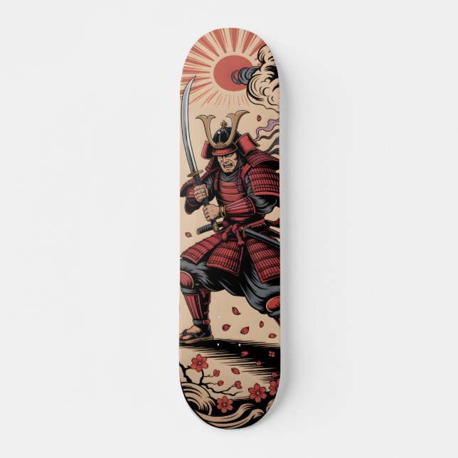 Samurajkrigare Skateboard (Framsida)