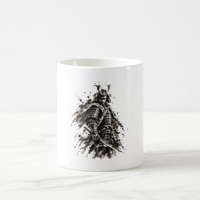 Samurajkrigare – Sumi-e Kaffemugg (Center)