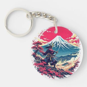 Samurajkrigare vid Mount Fuji Japansk konst