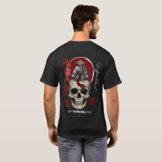 Samurajskalle T-Shirt – Mörk japansk krigare och