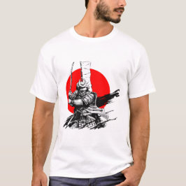 samurakrigare med svärd t shirt