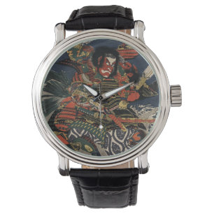 Samurakrigarna Tadanori och Noritsune Armbandsur