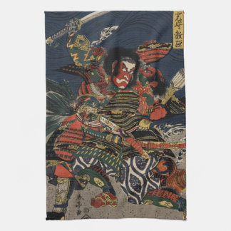 Samurakrigarna Tadanori och Noritsune Kökshandduk