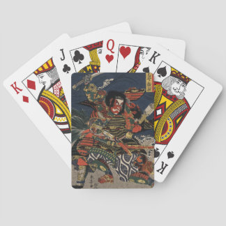Samurakrigarna Tadanori och Noritsune Kortlek