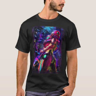 Samus Aran Metroid vintage familj T Shirt