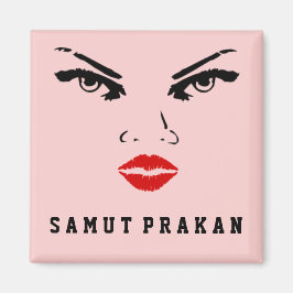 Samut Prakan, Thailand Woman Girlvän Magnet