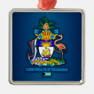 Samväldet Bahamas COA Julgransprydnad Metall