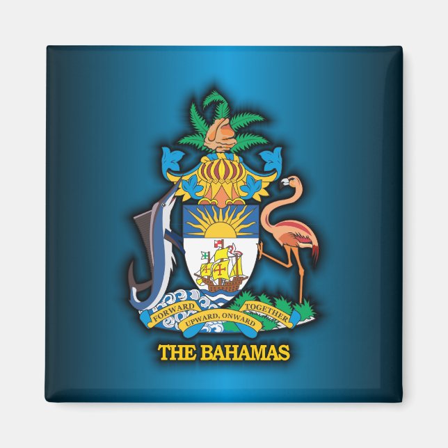 Samväldet Bahamas COA Magnet (Framsidan)
