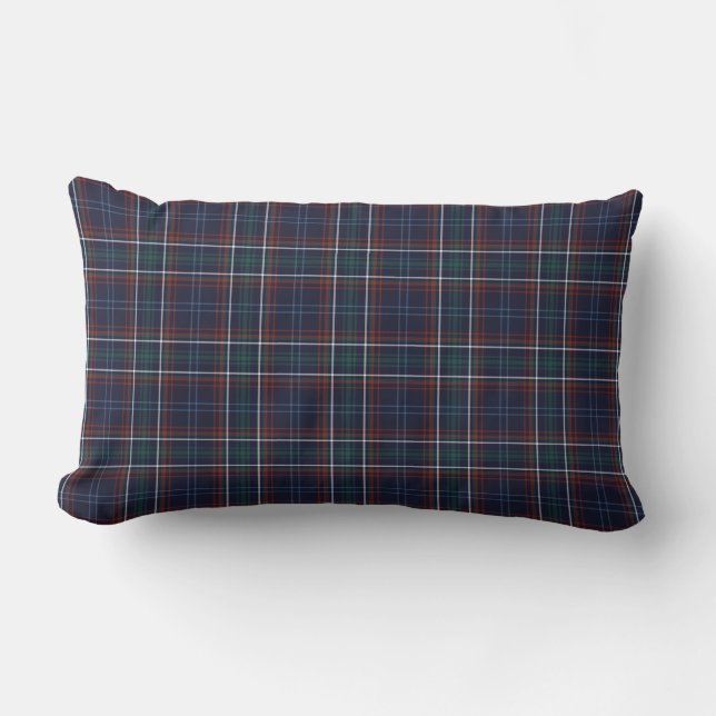 Samväldet Massachusetts Tartan Lumbarkudde (Framsida)