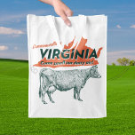 Samväldet Virginia Kom smell vår mejerie Luft Återanvändbar Påse<br><div class="desc">En lustig logotyp för samväldet i Virginia. Det finns kor här. Från Blå Ridge-bergen till havet finns det så mycket mer till Virginia än bara kor,  men låt oss fokusera på korna för den här.</div>