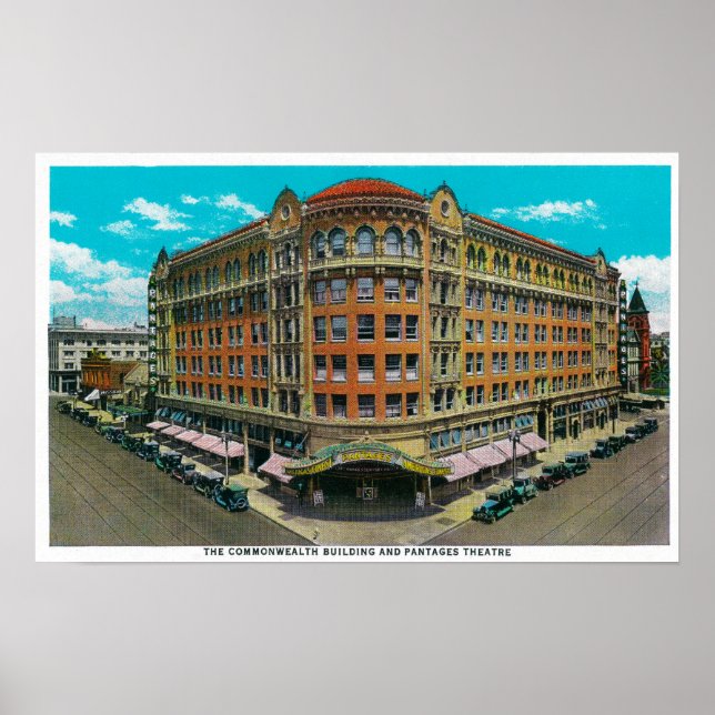 Samväldets teater Byggnad och förmåner Poster (Framsidan)