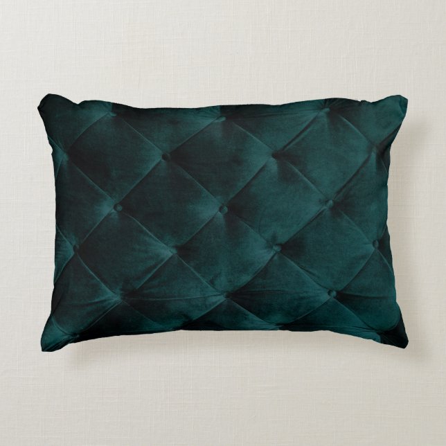 Samvet Grönt: Malachite Textile Elegance Prydnadskudde (Framsidan)