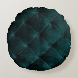 Samvet Grönt: Malachite Textile Elegance Rund Kudde
