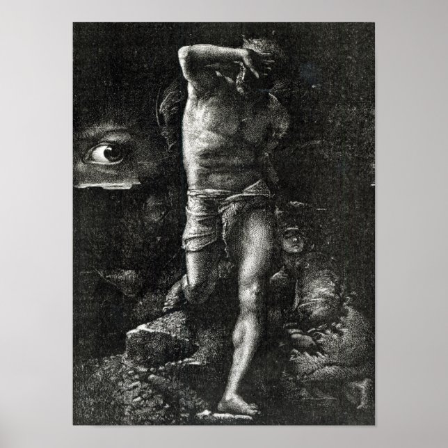 Samvetet eller, Öga, som bevakar Kain Poster (Framsidan)