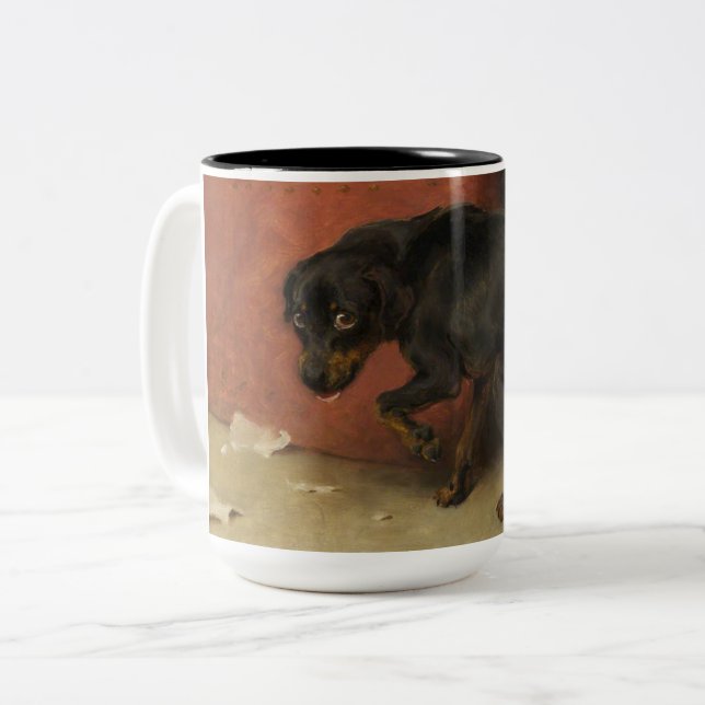 Samvetet gör oss alla till åtlöje Två-Tonad mugg (Framsida vänster)