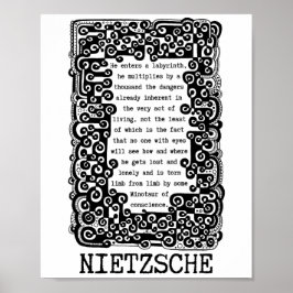 Samvetsman, citat av Nietzsche Poster