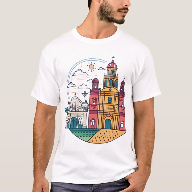 San Agustin-kyrkan T Shirt (Framsida)