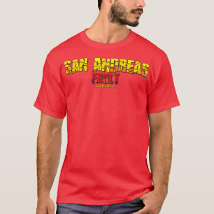 San Andreas Fault California T Shirt