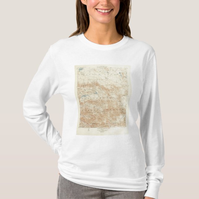 San Andreas för San Gorgonio quadranglevisning Tee (Framsida)
