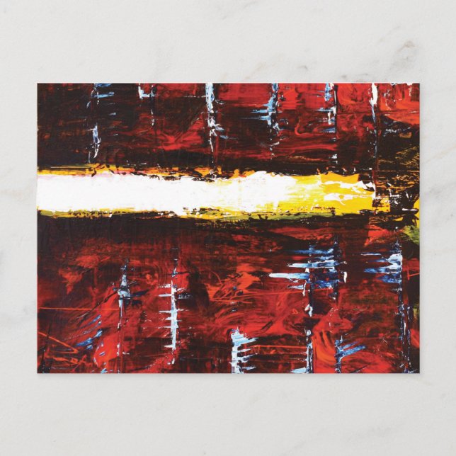 "San Andreas" - Modern Abstrakt Art Vykort (Framsida)