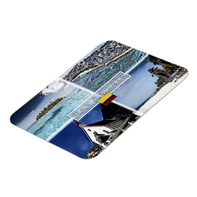 San Andres - Colombia - Mosaic - Magnet (Vänstra Sidan)