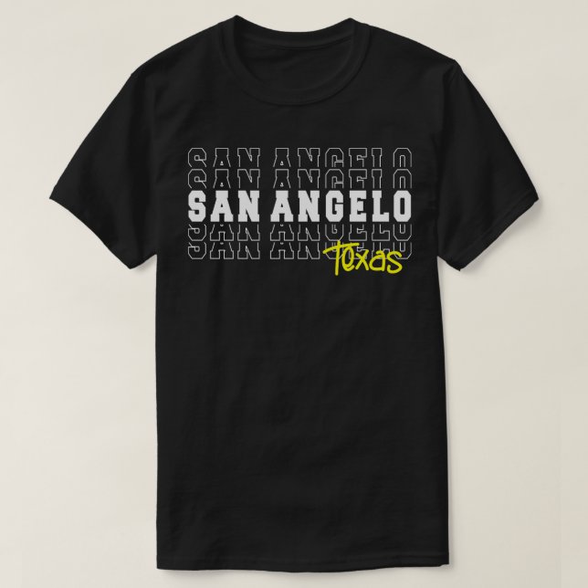 San Angelo City Texas San Angelo TX T Shirt (Design framsida)