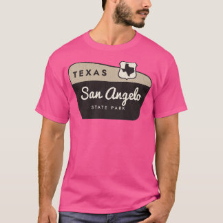 San Angelo State Park Texas Välkomsttecken T Shirt