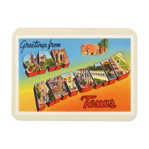 San Antonio #1 Texas TX vintage resorsouvenir Magnet