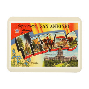 San Antonio #2 Texas TX vintage resorsouvenir Magnet