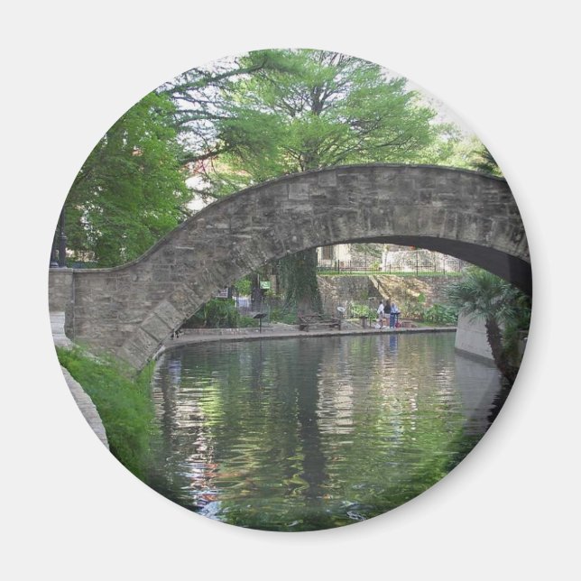 San Antonio Bridges Riverwalges Magnet (Framsidan)