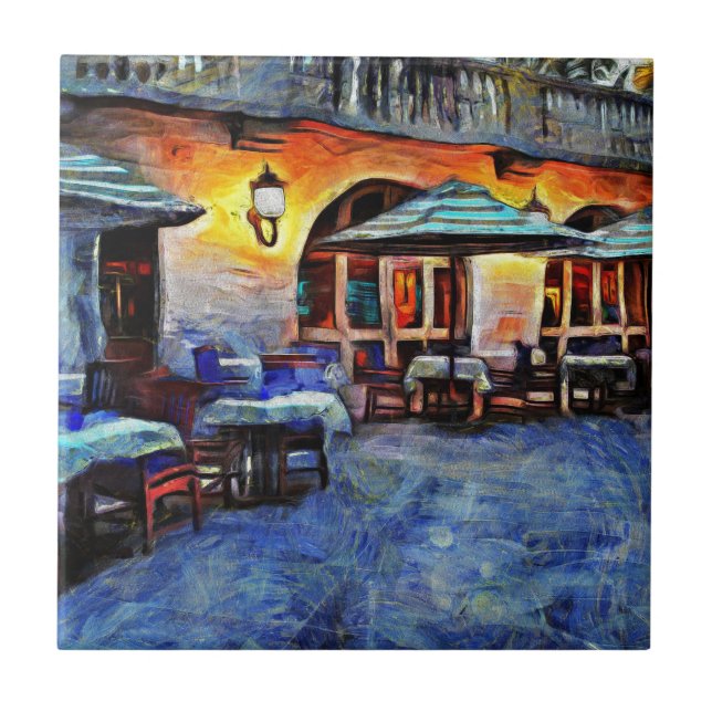 San Antonio Cafe Kakelplatta (Framsidan)