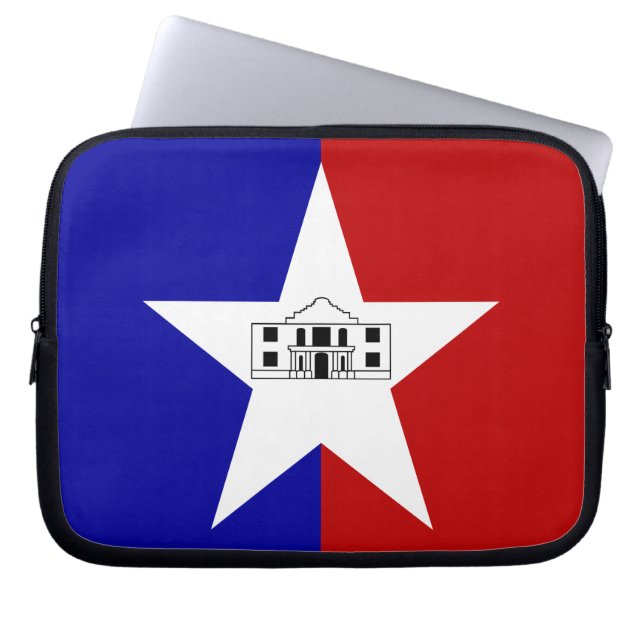 San Antonio City Flagga Laptop sleeve (Framsidan)