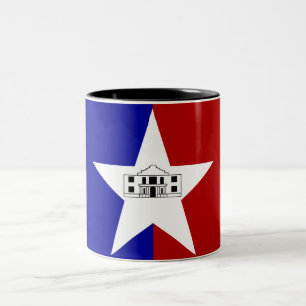 San Antonio city flagga Två-Tonad Mugg