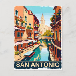 San Antonio, City, Travel Vykort