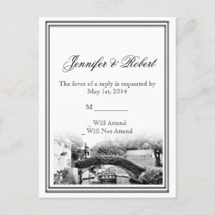 San Antonio Destination Wedding OSA Postcard Inbjudan Vykort