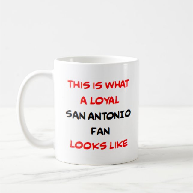 San Antonio-fan, lojal Kaffemugg (Vänster)
