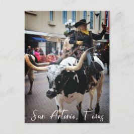 San Antonio Longhorn Vykort