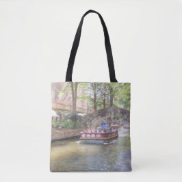 San Antonio River Walk All-Over Tote Tygkasse