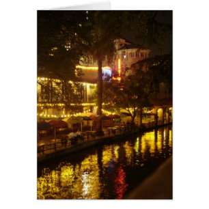 San Antonio River Walk Hälsningskort